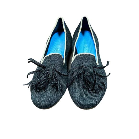 Rothy’s Merino Tassel Loafer in Black Diamond Women’s Size‎ 8 - Picture 3 of 10